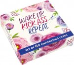 Wake Up, Kick Ass, Repeat Motivational Cards (60 Pack)