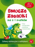 Smocze zagadki dla 5 i 6 latków zabawy edukacyjne z naklejkami