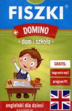 Angielski dom i szkoła fiszki + gra domino