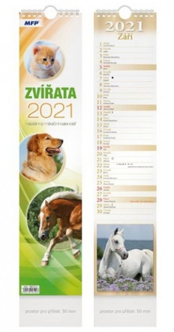 Vázankový Zvířata - nástěnný kalendář 2021