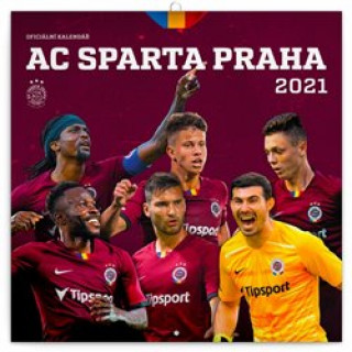 Kalednář 2021 poznámkový: AC Sparta Praha, 30 x 30 cm