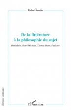 De la littérature ? la philosophie du sujet