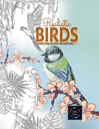 Realistic Birds coloring books for adults