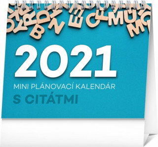 Mini plánovací kalendár s citátmi 2021