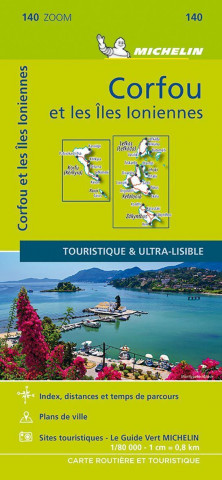 Corfu & the Ionian Islands - Michelin Zoom Map 140