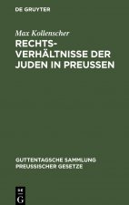 Rechtsverhaltnisse Der Juden in Preussen