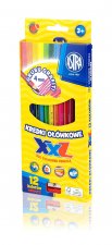 Kredki ołówkowe heksagonalne Astra 12 kolorów grafit 4mm