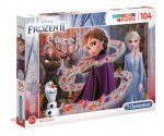 Puzzle 104 z brokatem Frozen 2 20162