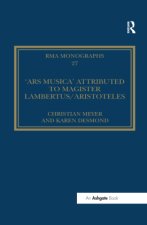 'Ars musica' Attributed to Magister Lambertus/Aristoteles