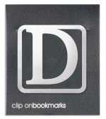 Metalowa zakładka do książki - Litera D Clip-on