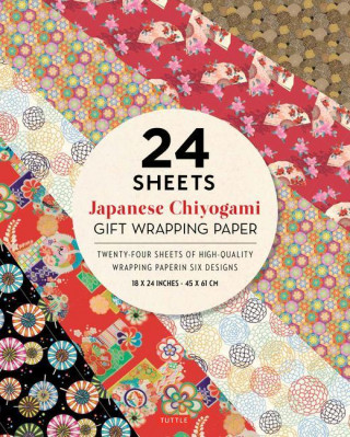 Chiyogami Patterns Gift Wrapping Paper - 24 Sheets