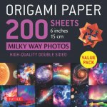 Origami Paper 200 sheets Milky Way Photos 6 Inches (15 cm)