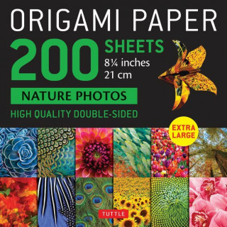 Origami Paper 200 sheets Nature Photos 8 1/4