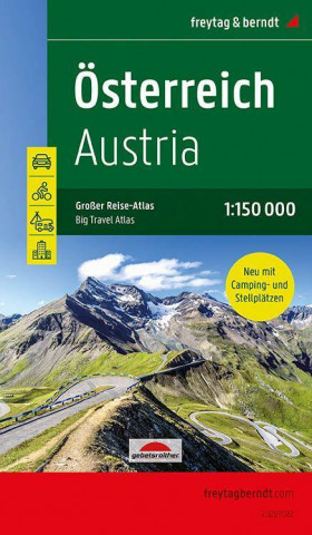 Austria Great road atlas leisure + bike