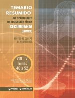Temario Resumido de Oposiciones de Educación Física Secundaria (LOMCE) Volumen IV: Acceso al cuerpo de profesores de Ense?anza Secundaria