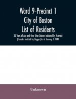Ward 9-Precinct 1; City of Boston; List of residents; 20 Years of Age and Over (Non-Citizens Indicated by Asterisk) (Females Indicted by Dagger) As of