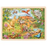 Dřevěné puzzle Australská zvířata 96 dílků