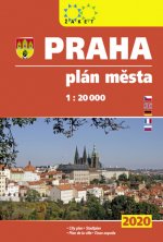 Praha plán města 1:20T knižní 2020