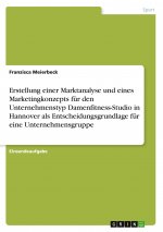 Erstellung einer Marktanalyse und eines Marketingkonzepts für den Unternehmenstyp Damenfitness-Studio in Hannover als Entscheidungsgrundlage für eine