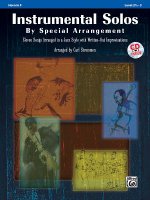 Instrumental Solos by Special Arrangement (11 Songs Arranged in Jazz Styles with Written-Out Improvisations): Horn in F, Book & CD [With CD (Audio)]