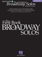 The First Book of Broadway Solos: Soprano [With CD (Audio)]