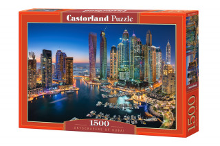 Puzzle 1500 Wieżowce Dubaju C-151813-2