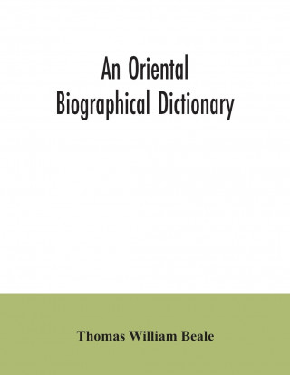oriental biographical dictionary