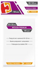 Koszulki na karty Rebel (80x120 mm) Medusa Premium 100 sztuk