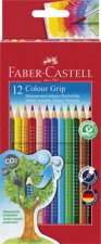 Faber - Castell Pastelky trojhranné Grip - rozmývatelné 12 ks