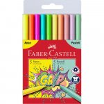 Faber - Castell Fixy Grip - Neon + Pastel 10 ks