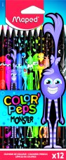 Bezdřevé pastelky MAPED Color Peps Monsters 12ks