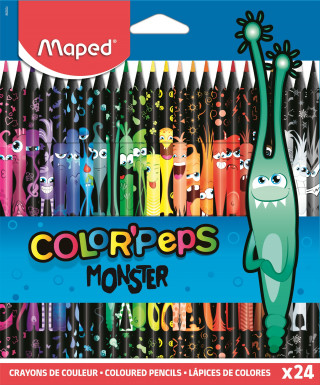 Bezdřevé pastelky MAPED Color Peps Monsters 24ks