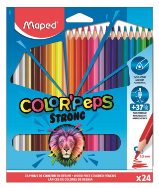 Maped - Bezdřevé pastelky Color'Peps Strong 24 ks