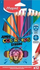 Maped - Bezdřevé pastelky Color'Peps Strong Jumbo 12 ks