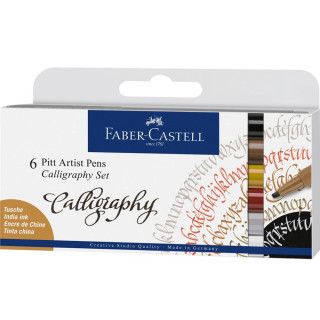 Faber - Castell Popisovač Pitt Artist Pen Caligraphy 6 ks