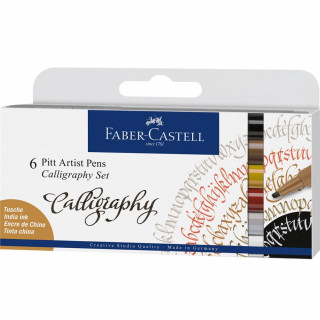Faber - Castell Popisovaďż˝ Pitt Artist Pen Caligraphy 6 ks