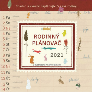 Rodinný plánovač - nástěnný kalendář 2021