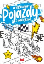Pojazdy Kolorowanka z naklejkami