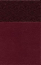 NASB, Thinline Bible, Large Print, Leathersoft, Burgundy, Red Letter, 2020 Text, Comfort Print