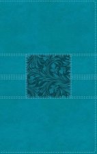 NASB, Thinline Bible, Leathersoft, Teal, Red Letter, 2020 Text, Thumb Indexed, Comfort Print