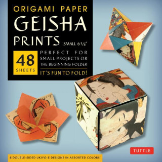 Origami Paper Geisha Prints 48 Sheets 6 3/4