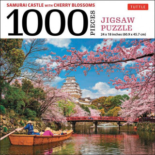 Samurai Castle with Cherry Blossoms 1000 Piece Jigsaw Puzzle