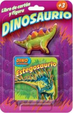 ESTEGOSAURIO LIBRO DE CARTON Y FIGURA DINOSAURIO