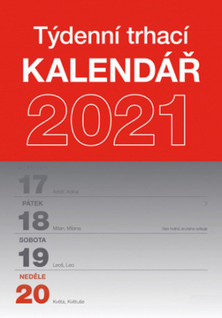 Nastěnný kalendář Trhací týdenní 2021