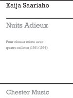NUITS ADIEUX SATB SATB SATB VOCAL SCORE