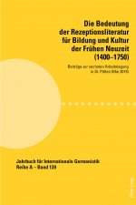 Bedeutung Der Rezeptionsliteratur Fuer Bildung Und Kultur Der Fruehen Neuzeit (1400-1750)
