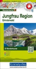 Hallwag Touren-Wanderkarte 04. Jungfrau Region 1 : 50 000