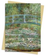 Claude Monet: Bridge Over a Pond for Water Lilies Greeting Card: Pack of 6