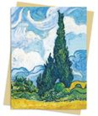 Van Gogh: Wheat Field with Cypresses Greeting Card: Pack of 6