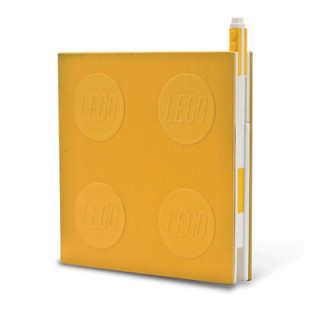 Lego 2.0 Locking Notebook with Gel Pen - Yellow